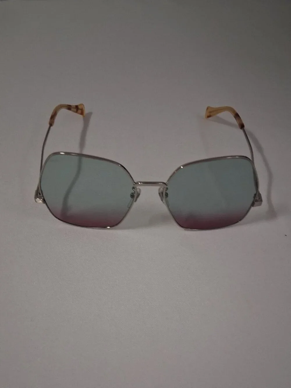 Gucci GG0972S 004 Blue Gradient Irregular Ladies Sunglasses – 60 mm | NWOT